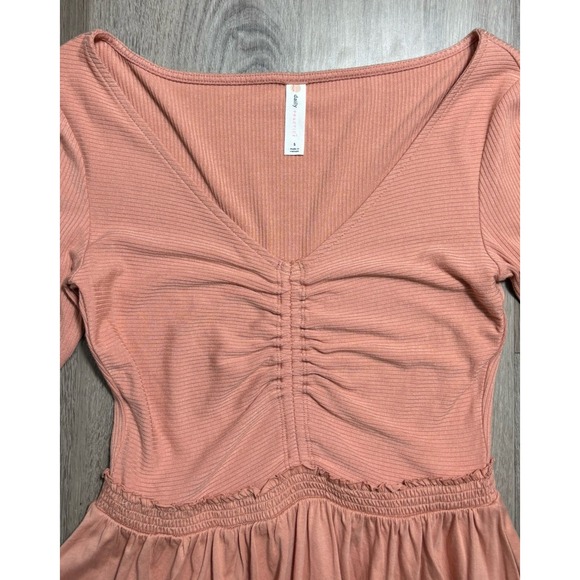 Daily Practice Anthropologie Rock Arch Long Sleeve Ruched Mini Dress‎ Small - Picture 6 of 12